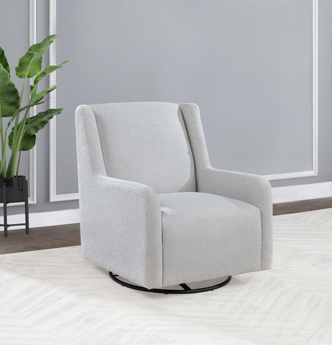 Serra - Boucle Upholstered Swivel Glider Recliner - Premium Swivel Glider Chairs from Coaster Fine Furniture - Just $549! Shop now at Furniture Wholesale Plus  We are the best furniture store in Nashville, Hendersonville, Goodlettsville, Madison, Antioch, Mount Juliet, Lebanon, Gallatin, Springfield, Murfreesboro, Franklin, Brentwood