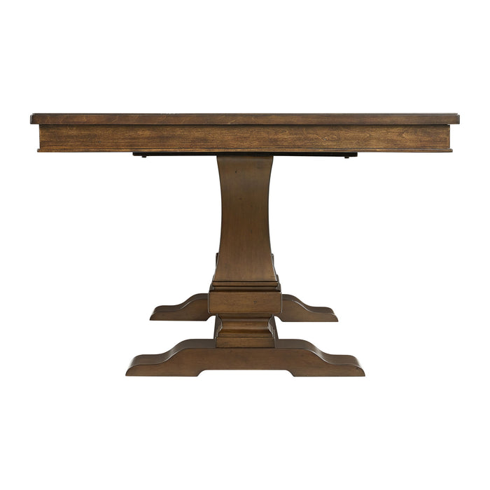 Phillipe - Dining Table With 18" Leaf - Cherry – Dining Tables with Extensions by Elements International at Furniture Wholesale Plus , Nashville furniture store