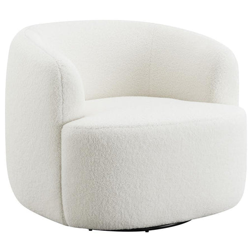 Hudson - Faux Sheepskin Upholstered Swivel Chair - Natural - Premium Swivel Chairs from CoasterElevations - Just $579! Shop now at Furniture Wholesale Plus  We are the best furniture store in Nashville, Hendersonville, Goodlettsville, Madison, Antioch, Mount Juliet, Lebanon, Gallatin, Springfield, Murfreesboro, Franklin, Brentwood