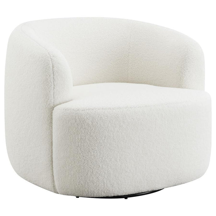 Hudson - Faux Sheepskin Upholstered Swivel Chair - Natural - Premium Swivel Chairs from CoasterElevations - Just $579! Shop now at Furniture Wholesale Plus  We are the best furniture store in Nashville, Hendersonville, Goodlettsville, Madison, Antioch, Mount Juliet, Lebanon, Gallatin, Springfield, Murfreesboro, Franklin, Brentwood