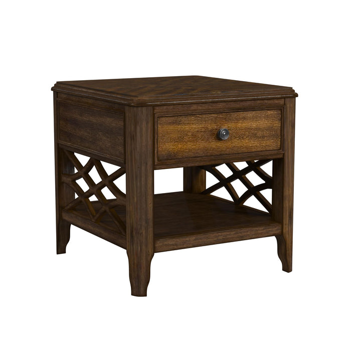 Phillipe - 3 Piece Occasional Table Set (Coffee Table & Two End Table) - Cherry – Table Sets by Elements International at Furniture Wholesale Plus , Nashville furniture store