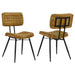 Misty - Leather Upholstered Dining Side Chair (Set of 2) - Camel - Premium Chair Sets from CoasterEssence - Just $499! Shop now at Furniture Wholesale Plus  We are the best furniture store in Nashville, Hendersonville, Goodlettsville, Madison, Antioch, Mount Juliet, Lebanon, Gallatin, Springfield, Murfreesboro, Franklin, Brentwood