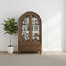 Americana Farmhouse - Arched Display Cabinet - Dusty Taupe – Display Cabinets by Liberty Furniture at Furniture Wholesale Plus , Nashville furniture store