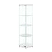 Zahavah - 4-Shelf Hexagonal Clear Glass Curio Cabinet - Premium Curio Cabinets from CoasterEveryday - Just $319! Shop now at Furniture Wholesale Plus  We are the best furniture store in Nashville, Hendersonville, Goodlettsville, Madison, Antioch, Mount Juliet, Lebanon, Gallatin, Springfield, Murfreesboro, Franklin, Brentwood