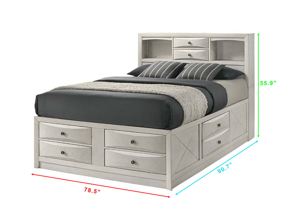 Emily - Captains Bed – Storage Beds by Crown Mark at Furniture Wholesale Plus , Nashville furniture store