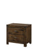 Curtis - Nightstand - Dark Oak – Accent Nightstands by Crown Mark at Furniture Wholesale Plus , Nashville furniture store