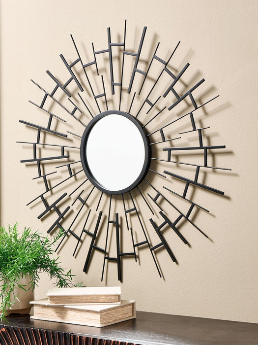 Garrenworth - Accent Mirror - Black – Accent Mirrors by Signature Design by Ashley® at Furniture Wholesale Plus , Nashville furniture store