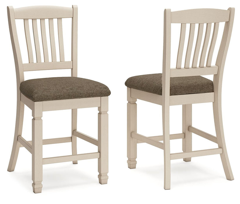 Bolanburg - Upholstered Barstool (Set of 2) - Beige – Stool Sets by Signature Design by Ashley® at Furniture Wholesale Plus , Nashville furniture store