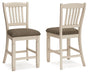 Bolanburg - Upholstered Barstool (Set of 2) - Beige – Stool Sets by Signature Design by Ashley® at Furniture Wholesale Plus , Nashville furniture store