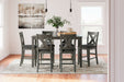 Caitbrook - Gray - Rect Drm Counter Table Set (Set of 7) - Premium 7 Piece Dining Room Sets from Signature Design by Ashley® - Just $848! Shop now at Furniture Wholesale Plus  We are the best furniture store in Nashville, Hendersonville, Goodlettsville, Madison, Antioch, Mount Juliet, Lebanon, Gallatin, Springfield, Murfreesboro, Franklin, Brentwood