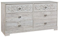 Paxberry - Six Drawer Dresser - Vinyl-Wrapped - Whitewash – Dressers by Signature Design by Ashley® at Furniture Wholesale Plus , Nashville furniture store