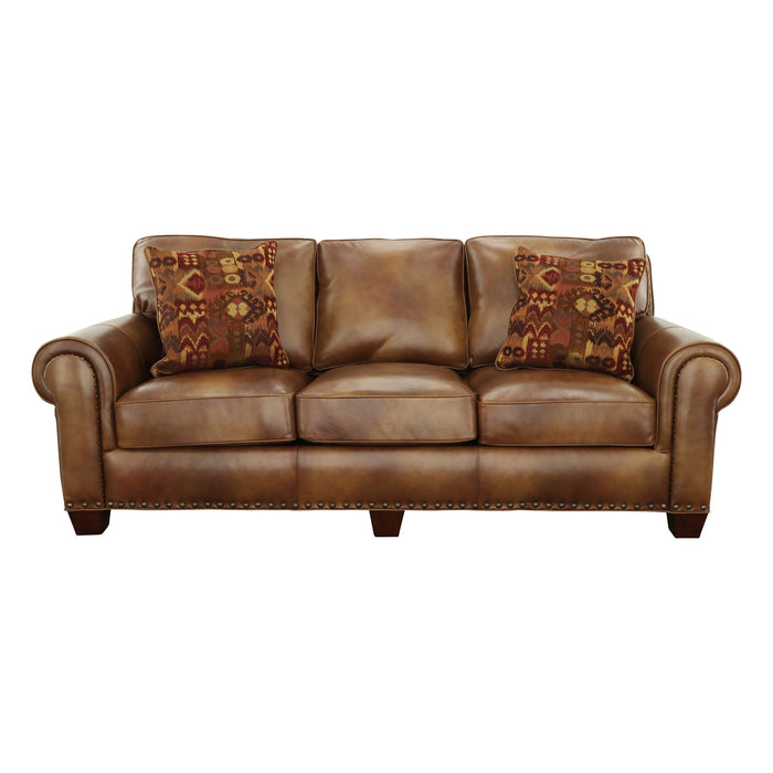 Silverado - Sofa - Dark Brown – Stationary Sofas by Steve Silver Furniture at Furniture Wholesale Plus , Nashville furniture store