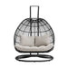 Playa - Double Swing Chair Complete - Dark Gray – Patio Swings by Elements International at Furniture Wholesale Plus , Nashville furniture store
