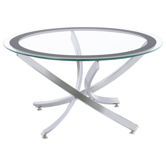 Brooke - Round Coffee Table Set – Table Sets by Coaster Fine Furniture at Furniture Wholesale Plus , Nashville furniture store