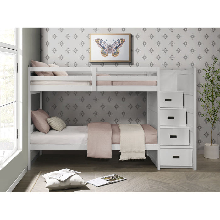 Sami - Step Bunk With Right Headboard – Bunk Beds by Elements International at Furniture Wholesale Plus , Nashville furniture store