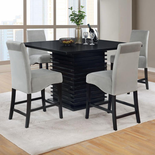 Stanton - Square Counter Height Dining Table Set - Premium 5 Piece Dining Room Sets from CoasterEveryday - Just $1459! Shop now at Furniture Wholesale Plus  We are the best furniture store in Nashville, Hendersonville, Goodlettsville, Madison, Antioch, Mount Juliet, Lebanon, Gallatin, Springfield, Murfreesboro, Franklin, Brentwood