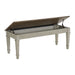 Farmington - Storage Dining Bench - Medium Brown And Washed Stone – Storage Benches by Elements International at Furniture Wholesale Plus , Nashville furniture store