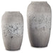 Dimitra - Vase Set (Set of 2) - Brown / Cream – Vases & Jars by Signature Design by Ashley® at Furniture Wholesale Plus , Nashville furniture store