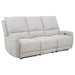 Sylmar - Chenille Upholstered Power Reclining Sofa - Dove Gray – Reclining Sofas by Coaster Fine Furniture at Furniture Wholesale Plus , Nashville furniture store