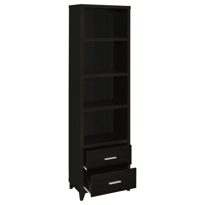 Lewes - 4-Shelf Engineered Wood Media Tower - Cappuccino - Premium Piers from CoasterEssence - Just $249! Shop now at Furniture Wholesale Plus  We are the best furniture store in Nashville, Hendersonville, Goodlettsville, Madison, Antioch, Mount Juliet, Lebanon, Gallatin, Springfield, Murfreesboro, Franklin, Brentwood