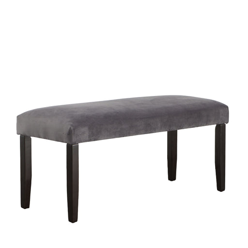 Napoli - Velvet Dining Bench - Gray - Premium Dining Benches from Steve Silver Furniture - Just $159! Shop now at Furniture Wholesale Plus  We are the best furniture store in Nashville, Hendersonville, Goodlettsville, Madison, Antioch, Mount Juliet, Lebanon, Gallatin, Springfield, Murfreesboro, Franklin, Brentwood