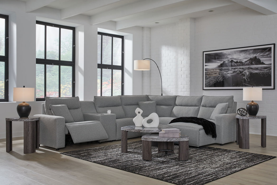 ModMax II - Salt And Pepper - Reclining Sectional – Reclining Sectionals by Signature Design by Ashley® at Furniture Wholesale Plus , Nashville furniture store