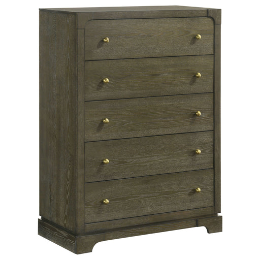 Gran Park - 5-Drawer Bedroom Chest Of Drawers - Dark Cocoa – Accent Chests by Coaster Fine Furniture at Furniture Wholesale Plus , Nashville furniture store