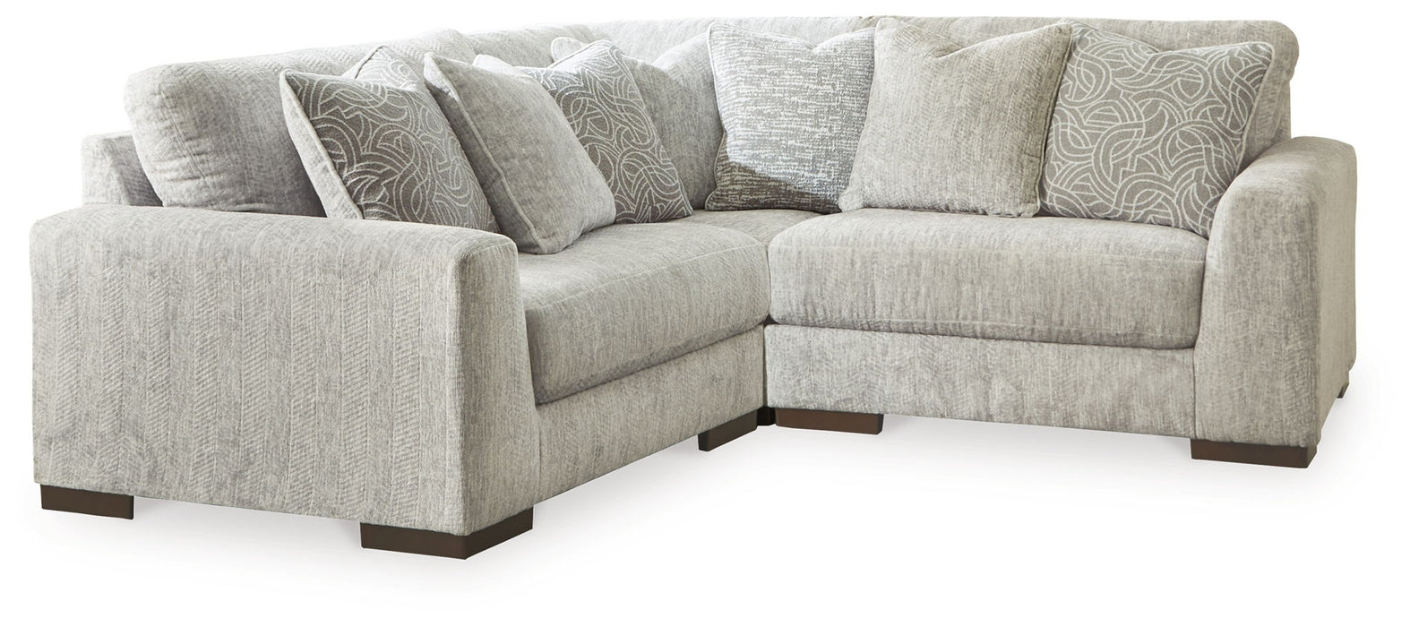 Regent Park - 3-Piece Sectional - Pewter – Stationary Sectionals by Signature Design by Ashley® at Furniture Wholesale Plus , Nashville furniture store
