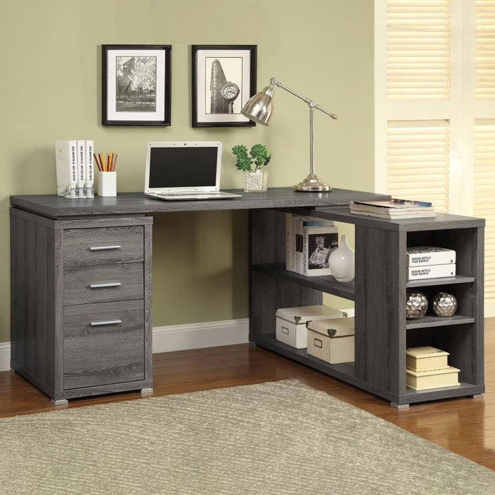 Yvette - 3-Drawer L-Shape Computer Desk - Premium Corner Desks from CoasterEveryday - Just $409! Shop now at Furniture Wholesale Plus  We are the best furniture store in Nashville, Hendersonville, Goodlettsville, Madison, Antioch, Mount Juliet, Lebanon, Gallatin, Springfield, Murfreesboro, Franklin, Brentwood