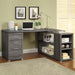 Yvette - 3-Drawer L-Shape Computer Desk - Premium Corner Desks from CoasterEveryday - Just $409! Shop now at Furniture Wholesale Plus  We are the best furniture store in Nashville, Hendersonville, Goodlettsville, Madison, Antioch, Mount Juliet, Lebanon, Gallatin, Springfield, Murfreesboro, Franklin, Brentwood