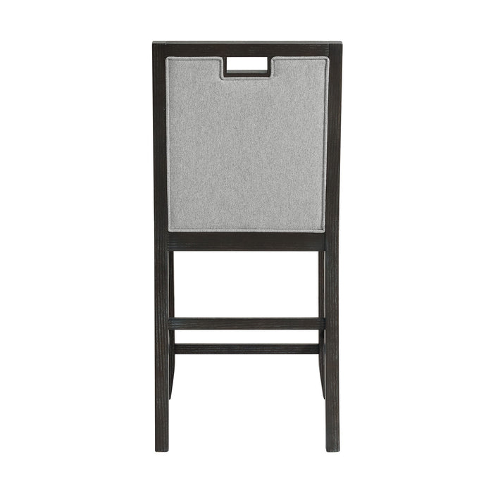 Elodie - Fabric Counter Chair (Set of 2) - Charcoal / Gray – Chair Sets by Elements International at Furniture Wholesale Plus , Nashville furniture store