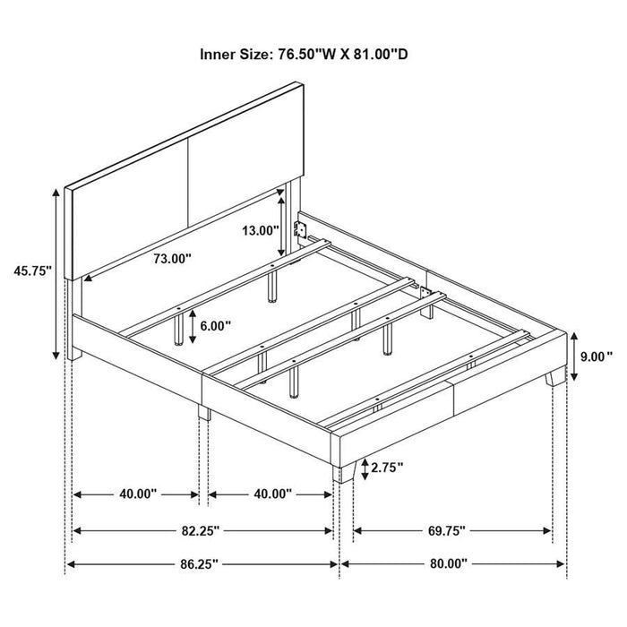 Dorian - Upholstered Panel Bed – Upholstered Beds by CoasterEveryday at Furniture Wholesale Plus , Nashville furniture store