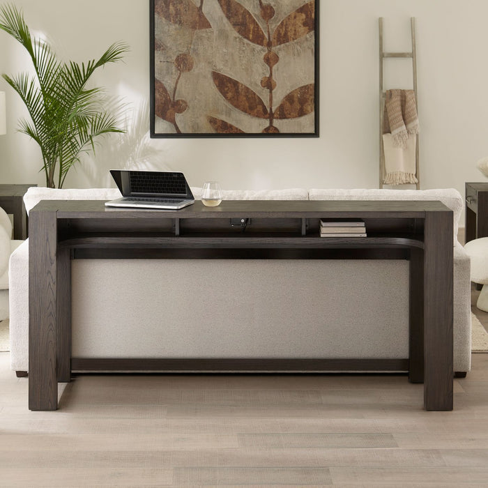 Lennox Hill - Console Bar Table - Bark – Console Tables by Liberty Furniture at Furniture Wholesale Plus , Nashville furniture store