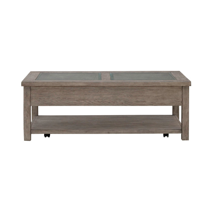 Skyview Lodge - Cocktail Table - Cobblestone – Cocktail Tables by Liberty Furniture at Furniture Wholesale Plus , Nashville furniture store