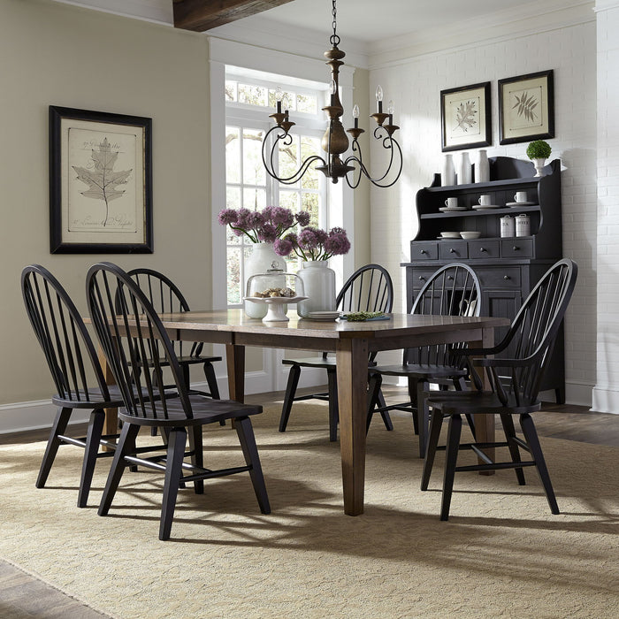 Hearthstone Ridge - Rectangular Table Set – 5 Piece Dining Room Sets by Liberty Furniture at Furniture Wholesale Plus , Nashville furniture store