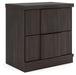Shaehartin - Two Drawer Night Stand - Dark Brown – Nightstands w/ Charging Stations by Signature Design by Ashley® at Furniture Wholesale Plus , Nashville furniture store