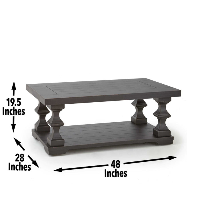 Dory - Cocktail Table - Ebony – Cocktail Tables by Steve Silver Furniture at Furniture Wholesale Plus , Nashville furniture store