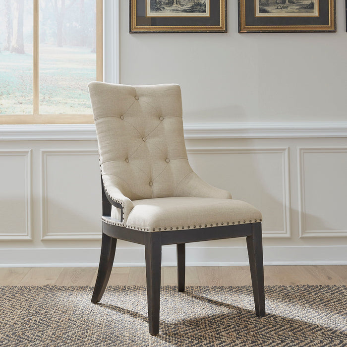 Americana Farmhouse - Upholstered Shelter Side Chair – Side Chairs by Liberty Furniture at Furniture Wholesale Plus , Nashville furniture store