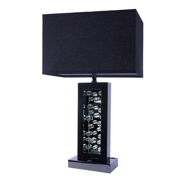 Monica - Table Lamp - Black Nickel – Table Lamps by Crown Mark at Furniture Wholesale Plus , Nashville furniture store