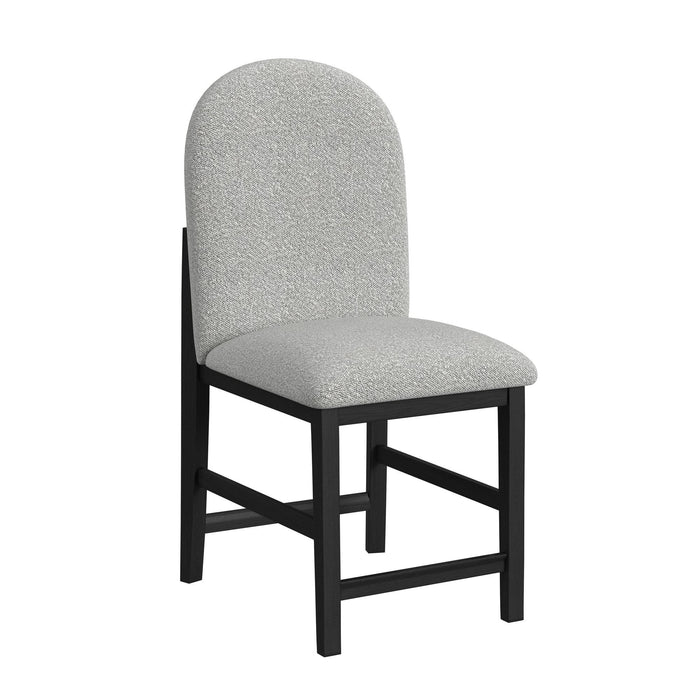 Portland - Round Back Counter Stool (Set of 2) - Black / Gray – Stool Sets by Elements International at Furniture Wholesale Plus , Nashville furniture store
