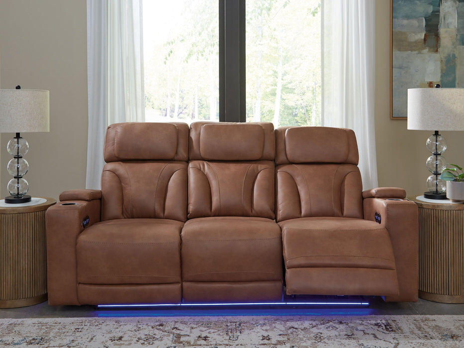 Clean-Slate - Power Reclining Sofa / Adj Headrest - Caramel – Reclining Sofas by Signature Design by Ashley® at Furniture Wholesale Plus , Nashville furniture store