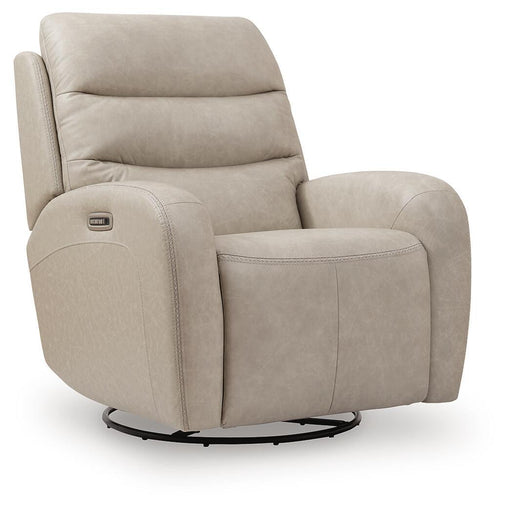 Motion-Max - Swivel Glider Power Recliner - Stonewash – Swivel Glider Chairs by Signature Design by Ashley® at Furniture Wholesale Plus , Nashville furniture store