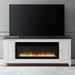 Fireplace TV Consoles - 417 80" Console With Fire FTS - White – Fireplace TV Stands by Liberty Furniture at Furniture Wholesale Plus , Nashville furniture store