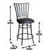 Stellan - Swivel Barstool - Premium Bar Height (28"-30") from Steve Silver Furniture - Just $229! Shop now at Furniture Wholesale Plus  We are the best furniture store in Nashville, Hendersonville, Goodlettsville, Madison, Antioch, Mount Juliet, Lebanon, Gallatin, Springfield, Murfreesboro, Franklin, Brentwood