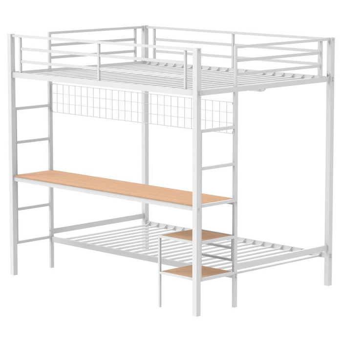 Campus - Metal Workstation Bunk Bed – Bunk Beds by Coaster Fine Furniture at Furniture Wholesale Plus , Nashville furniture store