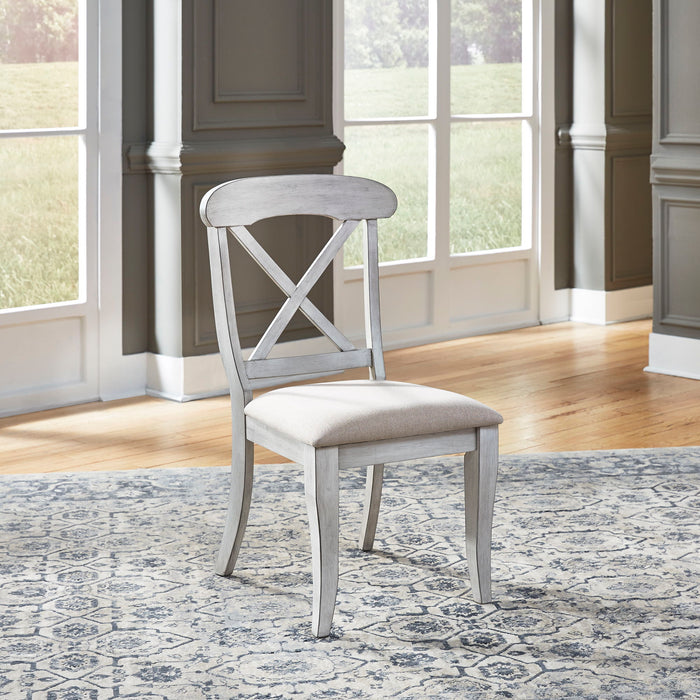 Ocean Isle - Uph X Back Side Chair (RTA) – Side Chairs by Liberty Furniture at Furniture Wholesale Plus , Nashville furniture store