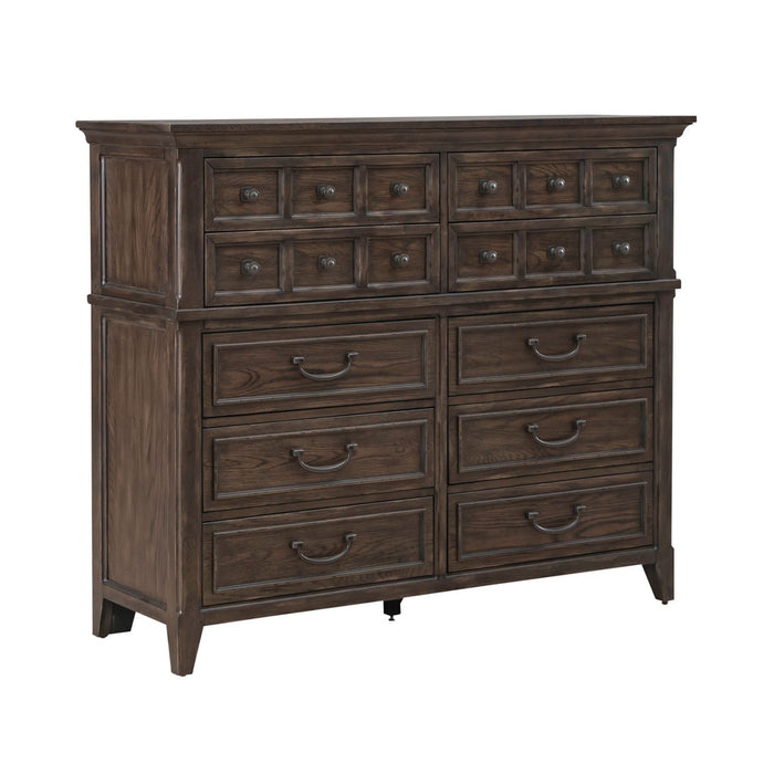 Paradise Valley - 10 Drawer Chesser - Saddle Brown – Dressers by Liberty Furniture at Furniture Wholesale Plus , Nashville furniture store