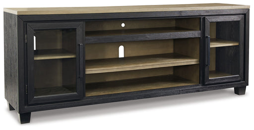 Foyland - XL TV Stand w/Fireplace Option - Black / Brown – TV Stands by Signature Design by Ashley® at Furniture Wholesale Plus , Nashville furniture store