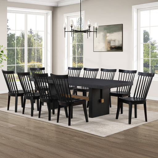 Aubrey - Dining Room Set With Vaughn Chairs – 8 + Piece Dining Room Sets by Steve Silver Furniture at Furniture Wholesale Plus , Nashville furniture store
