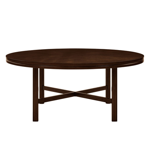 Hartford - Round Dining Table - Dark Brown – Dining Tables by Steve Silver Furniture at Furniture Wholesale Plus , Nashville furniture store